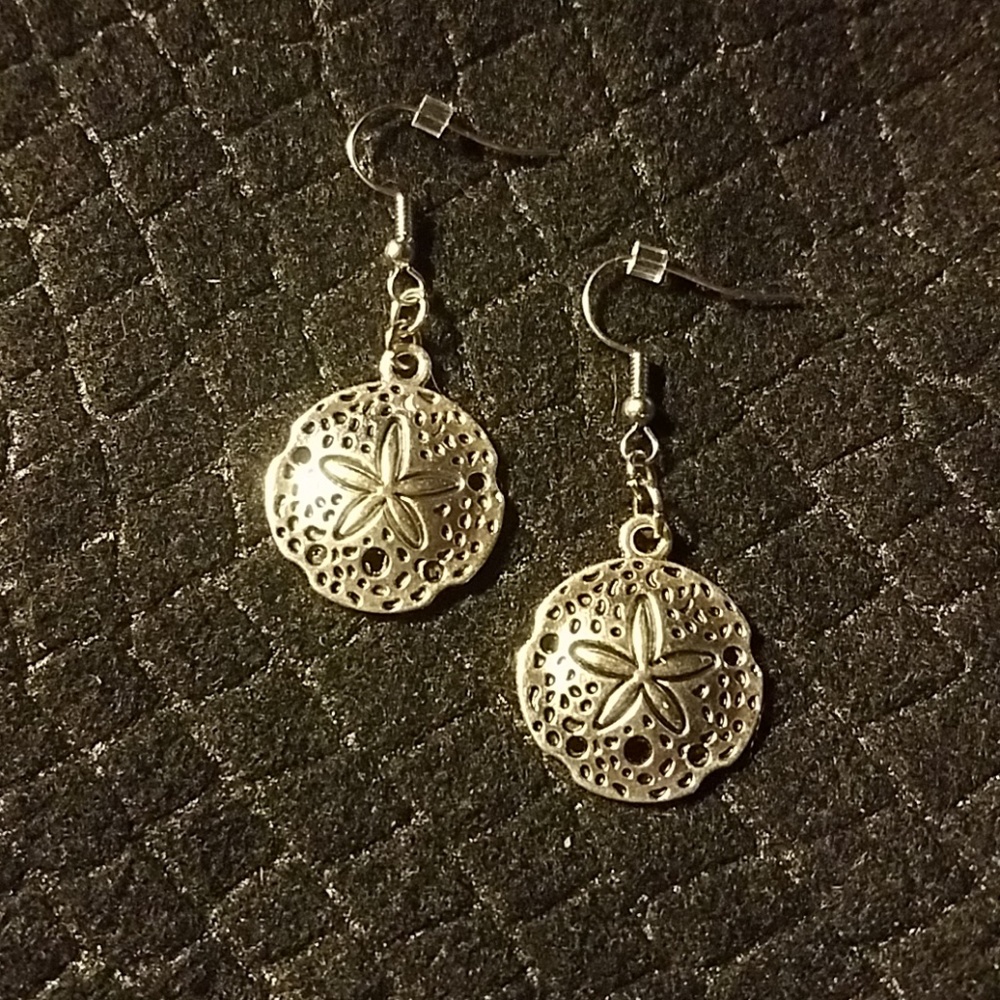 Sand dollar earrings